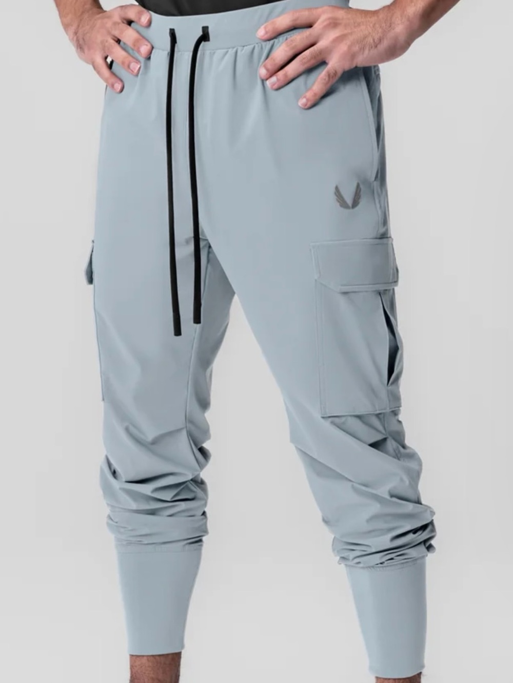 ASRV Light Blue Men's Cargo Joggers